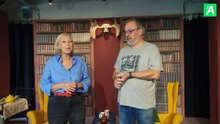 Cathy et Eric font visiter leur salle de théâtre "Le Quiproquo" à Tournai
