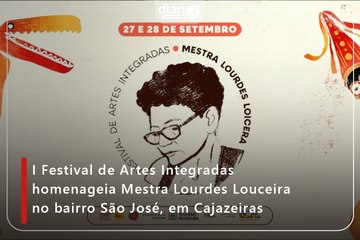 I Festival de Artes Integradas homenageia Mestra Lourdes Louceira no bairro São José, em Cajazeiras