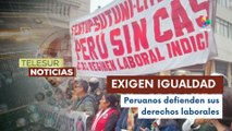 Trabajadores peruanos se movilizaron en defensa de la igualdad laboral