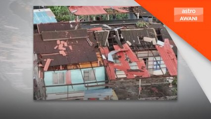 Ribut, angin kencang jejas 18 rumah dan masjid di Pantai Remis