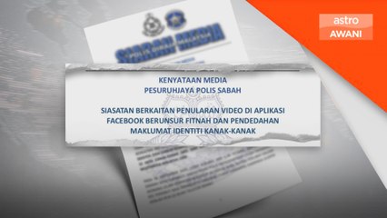 Polis tahan lelaki sebar video berunsur fitnah kes Zara Qairina
