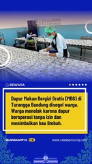 Dapur MBG di Turangga Bandung Disegel Warga Karena Bau Limbah