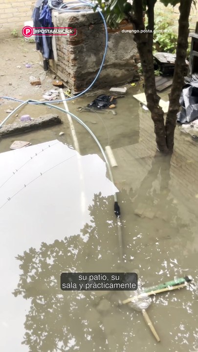 💧🚨 Aguas negras se metieron a varias viviendas tras las intensas lluvias en Durango 🏠🌧️
