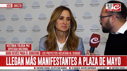 Victoria Tolosa Paz: "La democracia sigue fuerte"