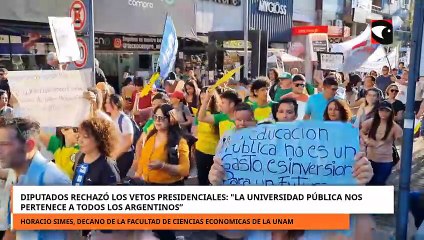 Diputados rechazó los vetos presidenciales: \"La universidad pública nos pertenece a todos\"
