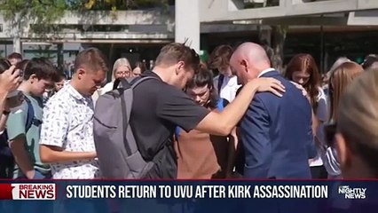 Students return to UVU campus after Charlie Kirk assassination
