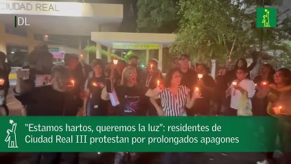 “Estamos hartos, queremos la luz” residentes de Ciudad Real III protestan por prolongados apagones