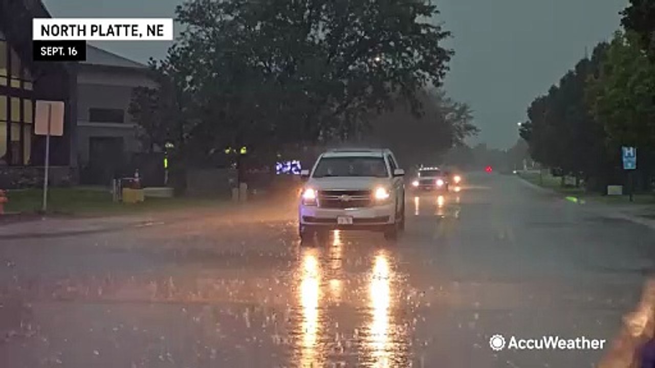 Severe storms rumble through the central US