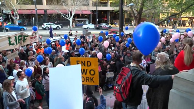 Hundreds gather to back bill restricting late-term abortions in South Australia