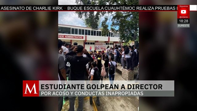 En Tamaulipas, alumnos del Cetis 78 golpean al director por presunto acoso