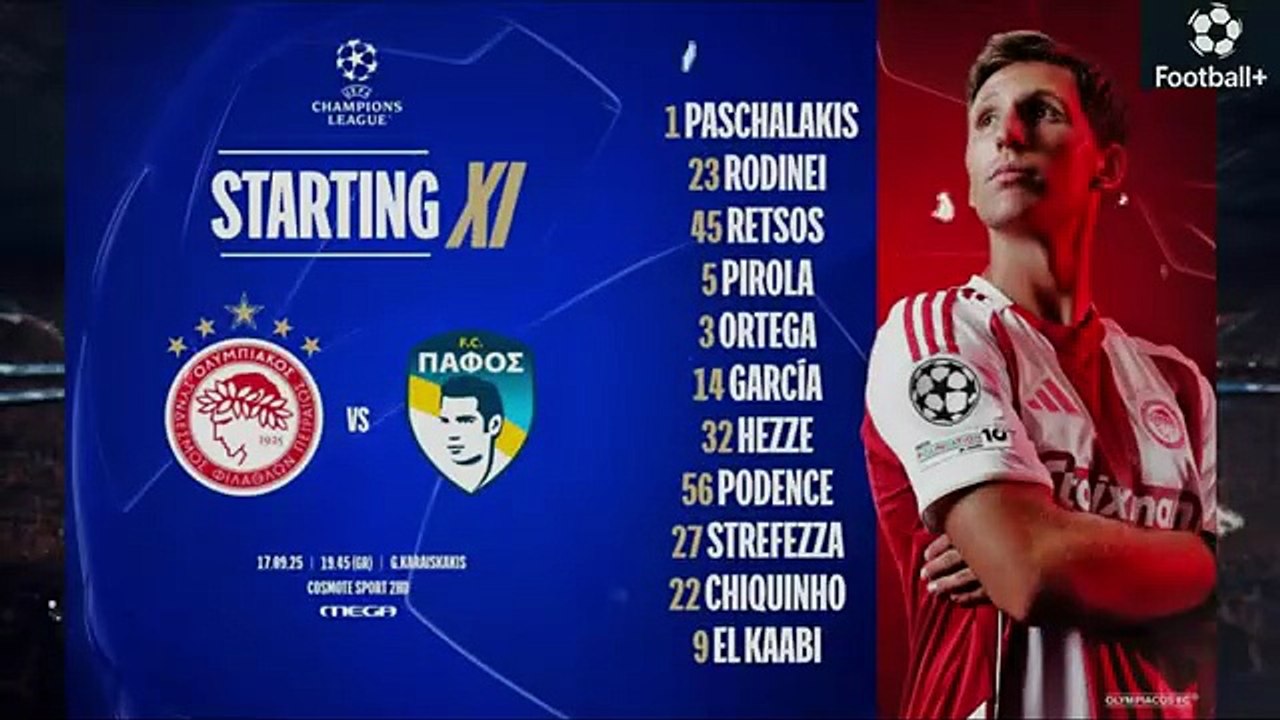 Olympiacos vs Pafos FC   Highlights  UEFA Champions League 2025-26  pafos fc olympiacos
