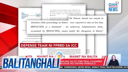 Kampo ni FPRRD, muling hiniling sa ICC free-trial chamber na payagan ang interm release ng dating Pangulo | Balitanghali