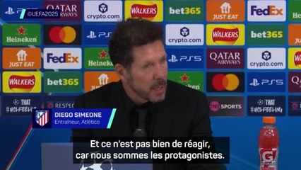 Atlético - Simeone sur son incident avec les supporters adverses : "Je ne suis qu'un être humain"