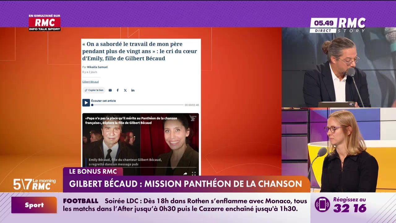 Le bonus RMC : Gilbert Bécaud, Mission Panthéon de la chanson - 19/09