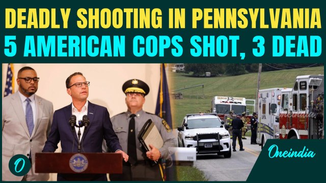 US Breaking: 3 Police Officers KILLED, 2 Injured in DEADLY Pennsylvania Shooting; Shooter Dead
