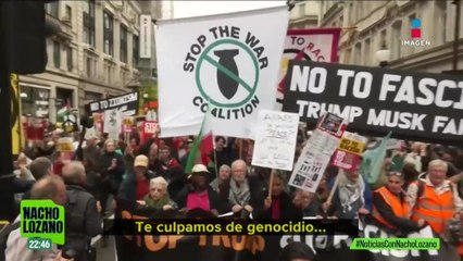 Miles de personas se manifestaron en Londres contra la visita de Donald Trump