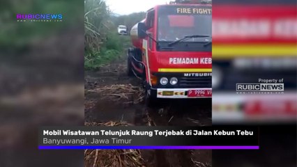 Hendak Berwisata ke Telunjuk Raung, Mobil Wisatawan Asal Pematangsiantar Malah Terjebak di Jalan Setapak Kebun Tebu Akibat Petunjuk Google Maps