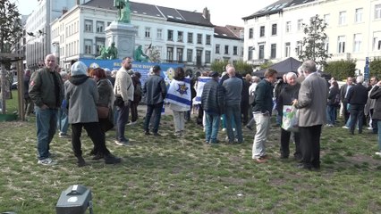 Rassemblement à Bruxelles en soutien à Israël et aux otages retenus à Gaza