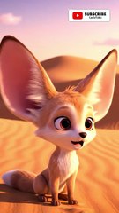 fennec fox| Learn Animal Names for Kids | Educational Shorts#shorts #cartoon  #cartoonstory