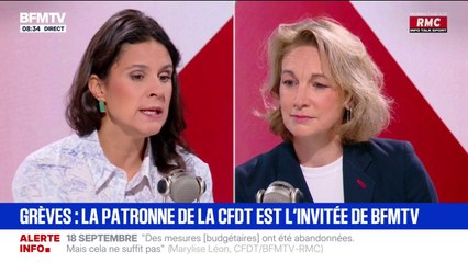 Grève du 18 septembre: Marylise Léon (CFDT) explique qu'il y a "beaucoup de colère depuis le 15 juillet"