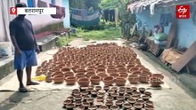 बेमौसम बारिश ने बढ़ाई कुम्हारों की परेशानी, नहीं सूख रहे दीये कैसे होगी कमाई