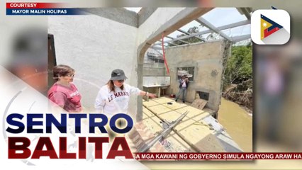 Mga binaha at mga biktima ng pagguho ng lupa sa Leon, Iloilo, hinatiran ng tulong; ilang bahay na malapit sa creek, nasira matapos bumigay ang lupa | ulat ni Paul Tarrosa - Radyo Pilipinas - Iloilo