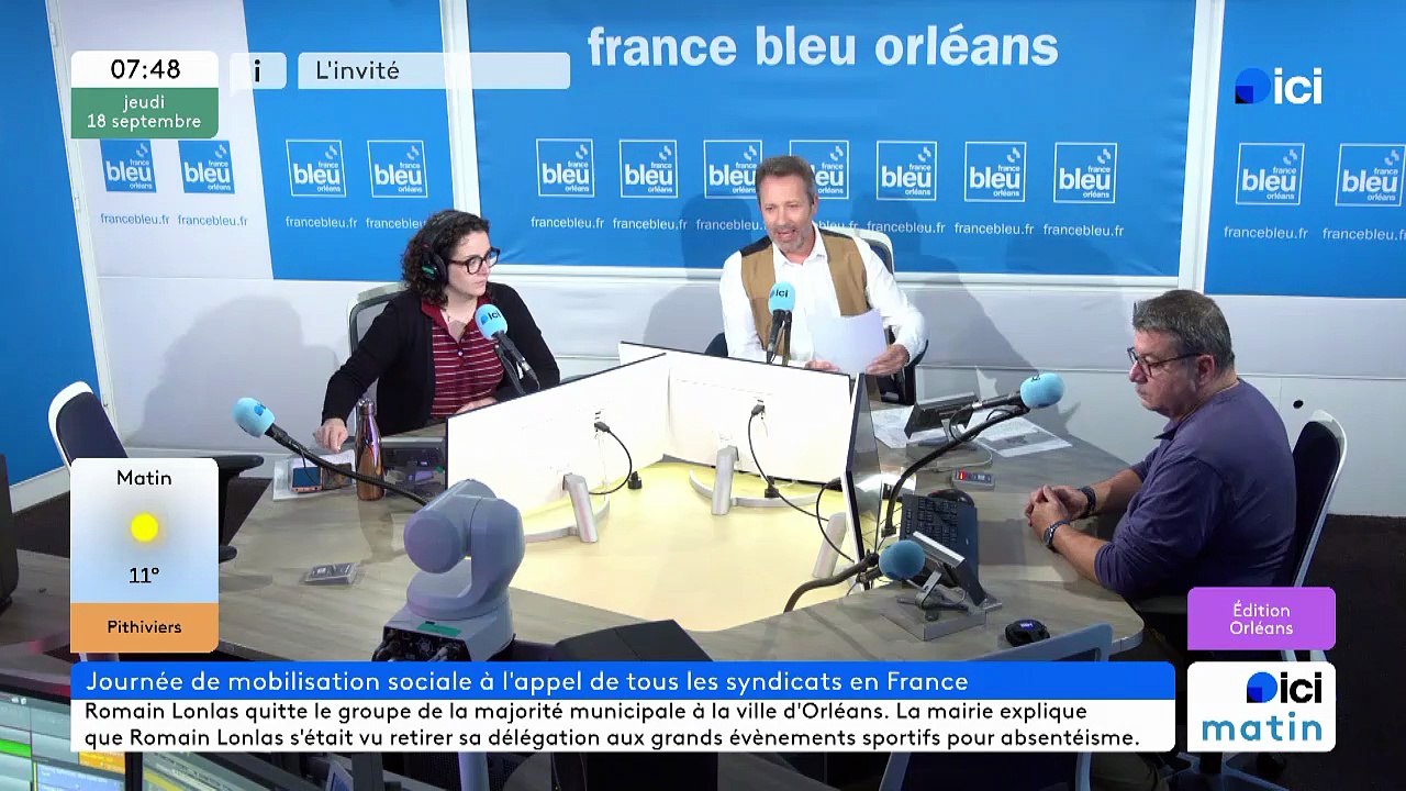 ICI Orléans - L'invité d'ICI Matin : Gilles Lory, le secrétaire régional de la CFDT en Centre-Val de Loire