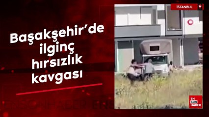 Başakşehir’de hırsızlık kavgası: Önce yumrukladı sonra kaçtı