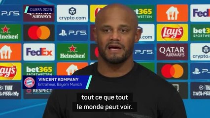 Bayern Munich - Kompany souligne une fois de plus le travail sans ballon de Kane