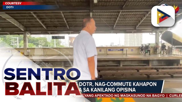 Mga opisyal ng DOTr, nag-commute kahapon papunta sa kanilang opisina; kanilang mga rekomendasyon, nakatakdang pagpulungan ngayong araw | ulat ni Bernard Ferrer