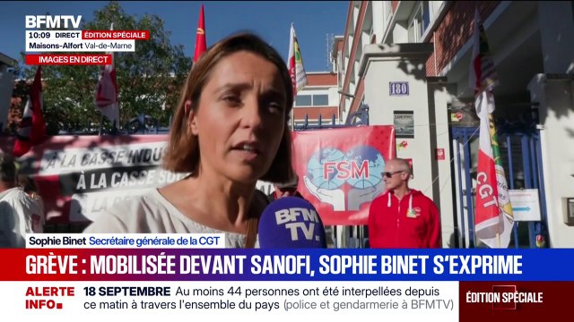 Grève du 18 septembre: Venez manifester nous avons besoin de faire nombre”, appelle Sophie Binet (CGT)