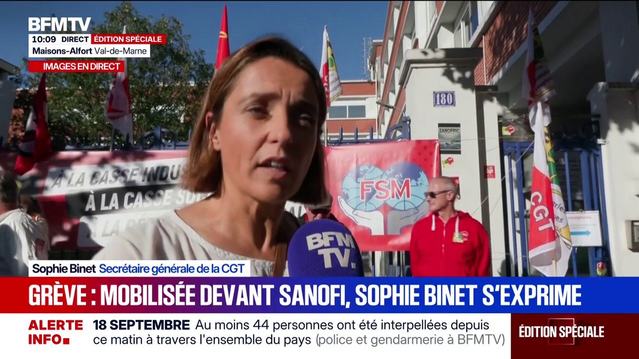 Grève du 18 septembre: "Venez manifester nous avons besoin de faire nombre”, appelle Sophie Binet (CGT)