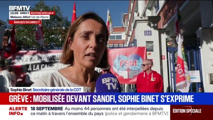 Grève du 18 septembre: "Venez manifester nous avons besoin de faire nombre”, appelle Sophie Binet (CGT)