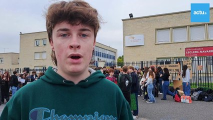 Grève du 18 septembre : mobilisation devant le lycée Marguerite-de-Navarre à Alençon