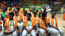 L'arrivée des champions d'afrique et vice basketteurs
