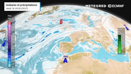 Arrivée d'une goutte froide ce week-end : gare aux intempéries en France !
