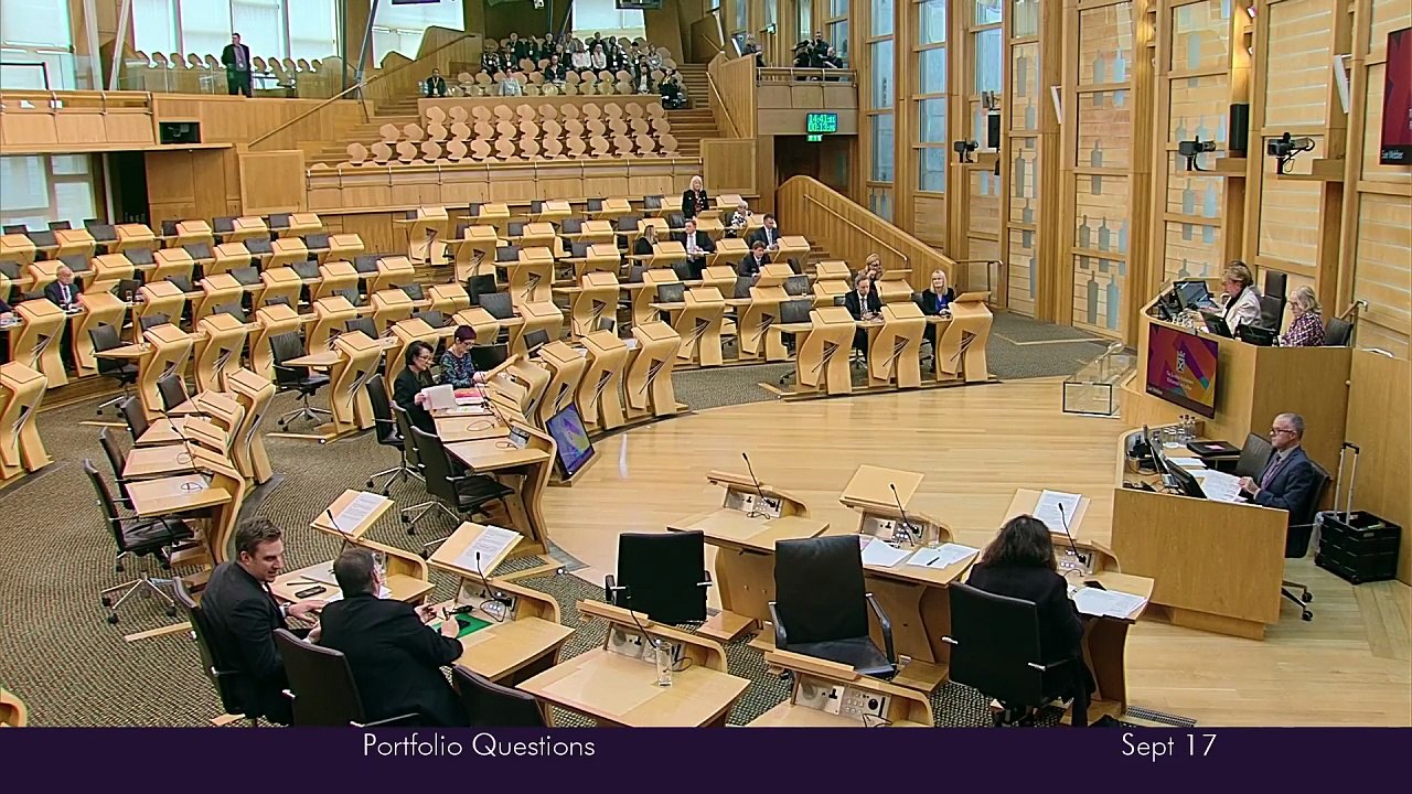 Lothian Tory MSP Sue Webber raises e-bikes in Scottish Parliament