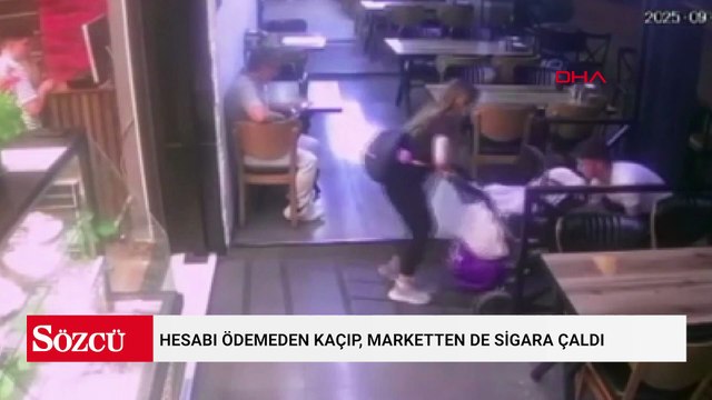 Ailesiyle yemek yediği restorandan hesabı ödemeden kaçıp, marketten de sigara çaldı