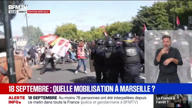 Grève du 18 septembre: des heurts éclatent pendant la mobilisation à Nantes