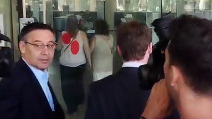 Llegada de Bartomeu al juicio por el Caso Negreira
