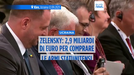 Zelensky: per l'Ucraina 2,9 miliardi di euro per comprare armi Usa