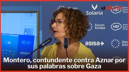 Montero, contundente contra Aznar por sus palabras sobre Gaza e Israel