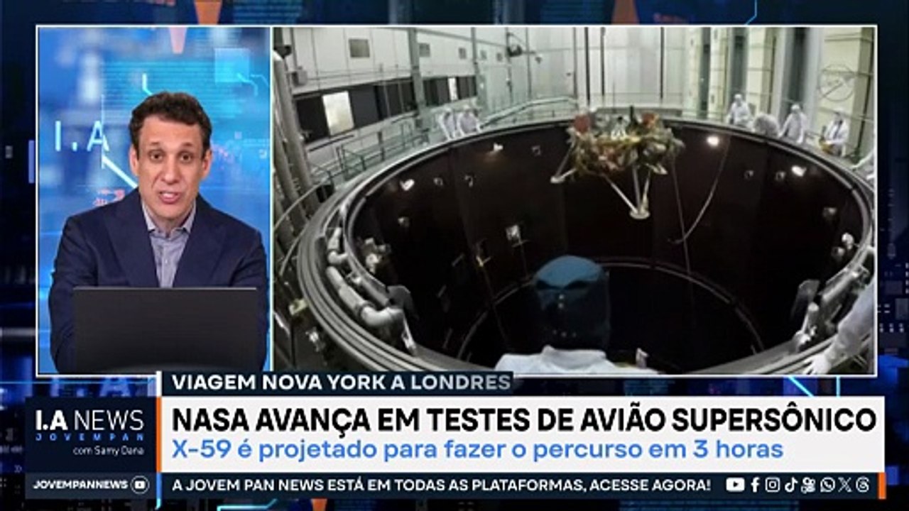 Samy Dana: Nasa avança em testes de avião supersônico | IA NEWS