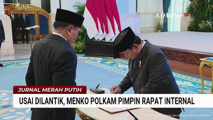 Kata Djamari Chaniago Usai Pimpin Rapat Internal Perdana Sebagai Menko Polkam | JMP