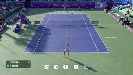 Séoul - Świątek sans pitié face à Cirstea