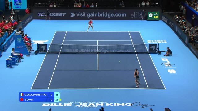 Elisabetta Cocciaretto (ITA) v Yuan Yue (CHN) | 2025 Billie Jean King Cup Finals | Match Highlights