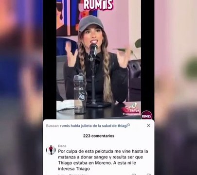 Julieta Poggio dio un dato falso sobre Thiago Medina y generó polémica