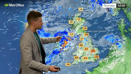 Met Office Thursday Afternoon Weather Forecast 18/09/2025
