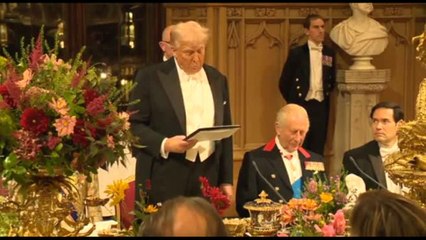 Cena di gala con tutti gli onori per Donald Trump al Castello di Windsor