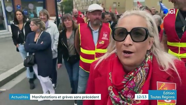 #18sept - Regardez les images des premières mobilisations et manifestations qui se sont déroulées ce matin dans plusieurs villes de France - VIDEO
